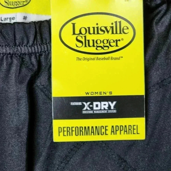NWT womans Louisville Slugger baseball workout gym compression shorts. Large - Picture 4 of 5